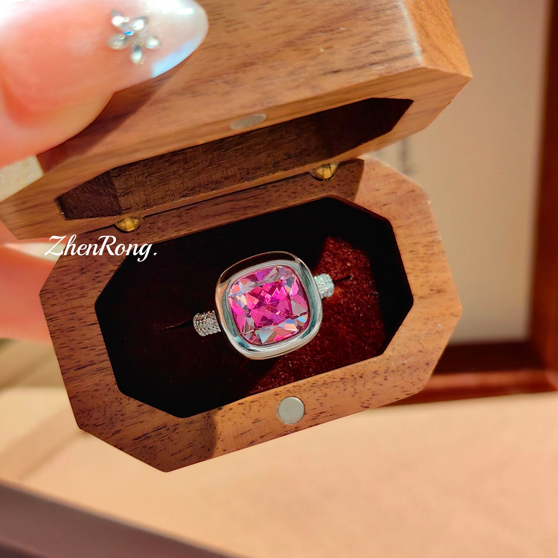 Ensemble de bijoux en forme de cube de sucre Paraïba, style léger et luxueux