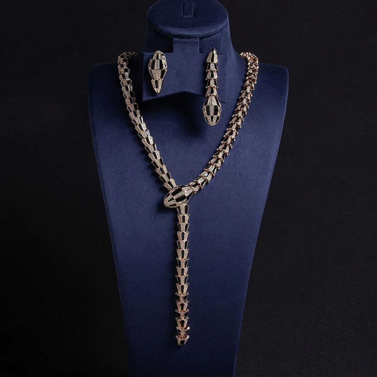 Snake oil necklace personalized niche fashion retro snake necklace set