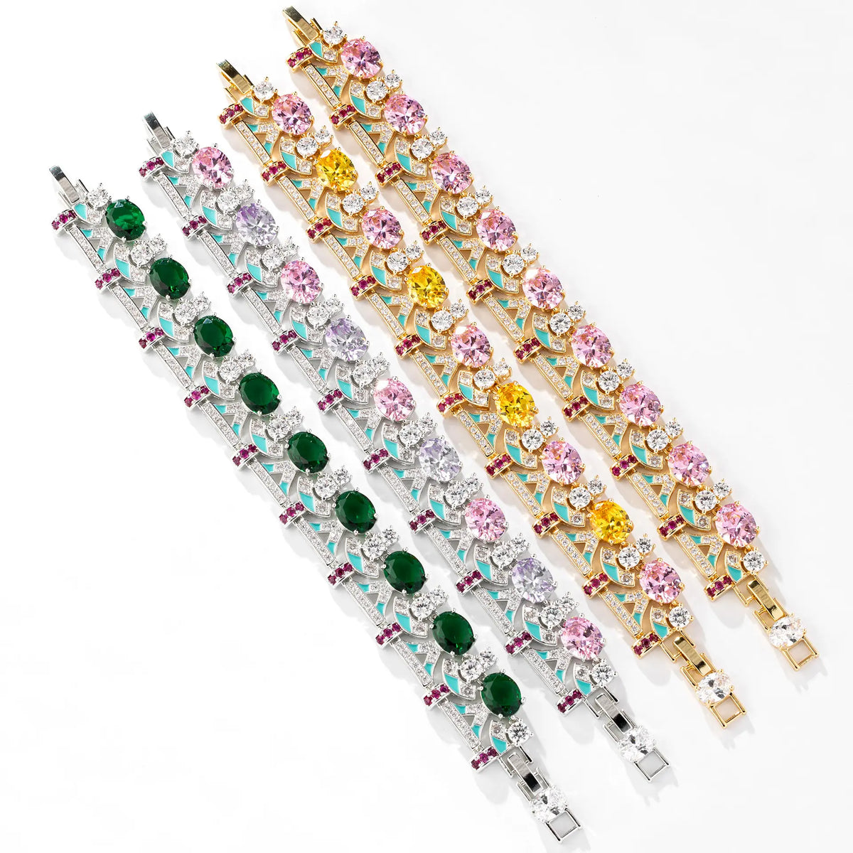 Bracelet de luxe multigemme – Bijoux élégants pour femmes