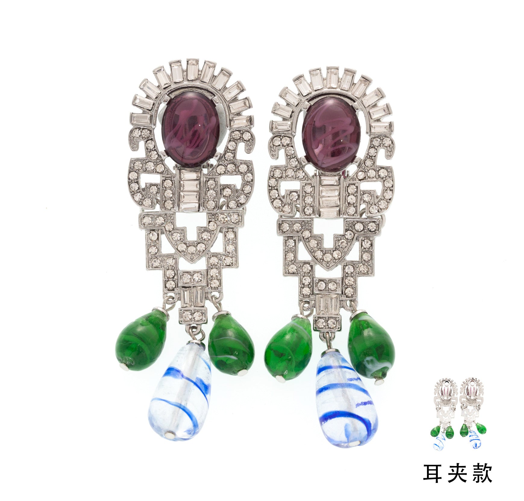 French retro niche design feature earrings