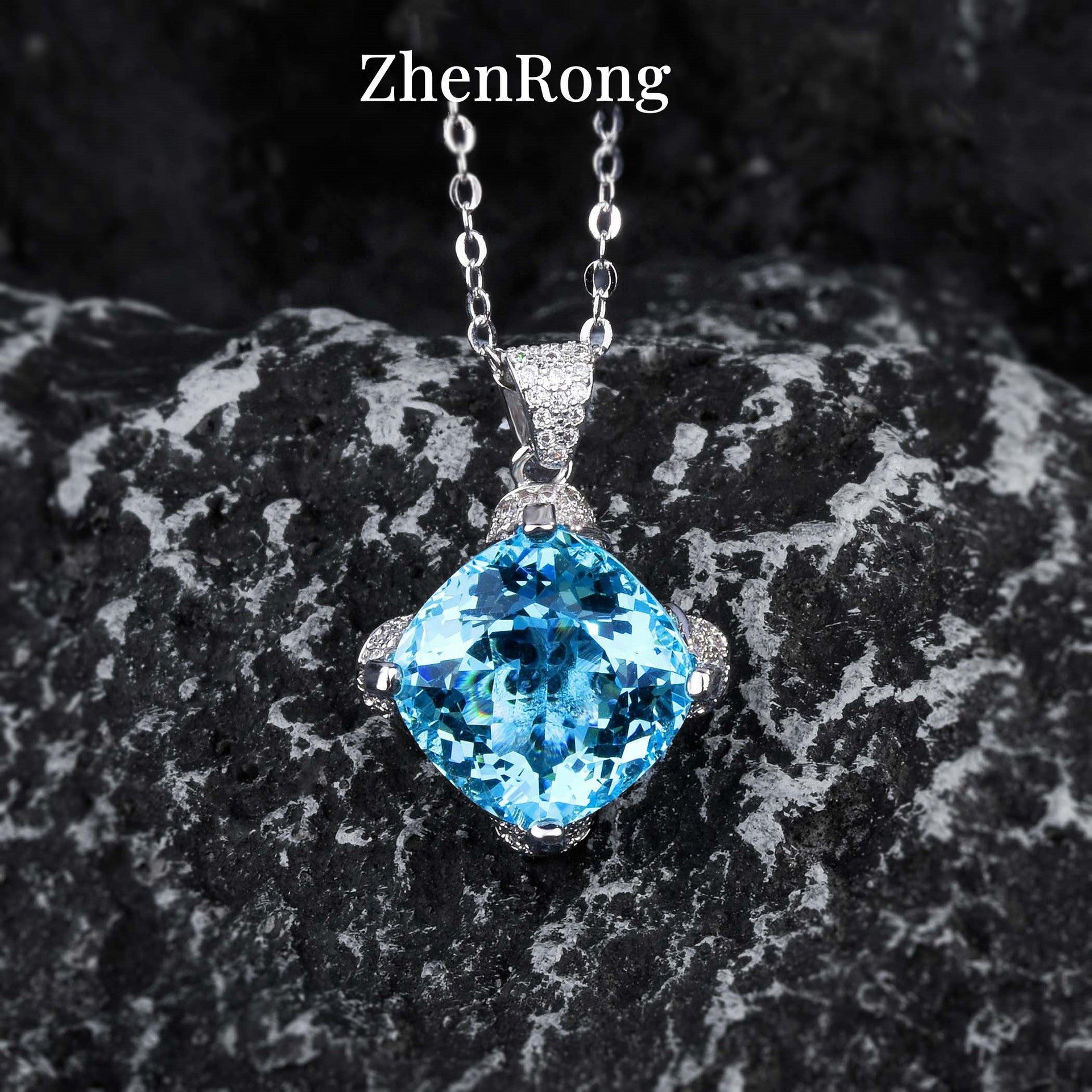 Fashion Aquamarine Topaz Color Treasure Series