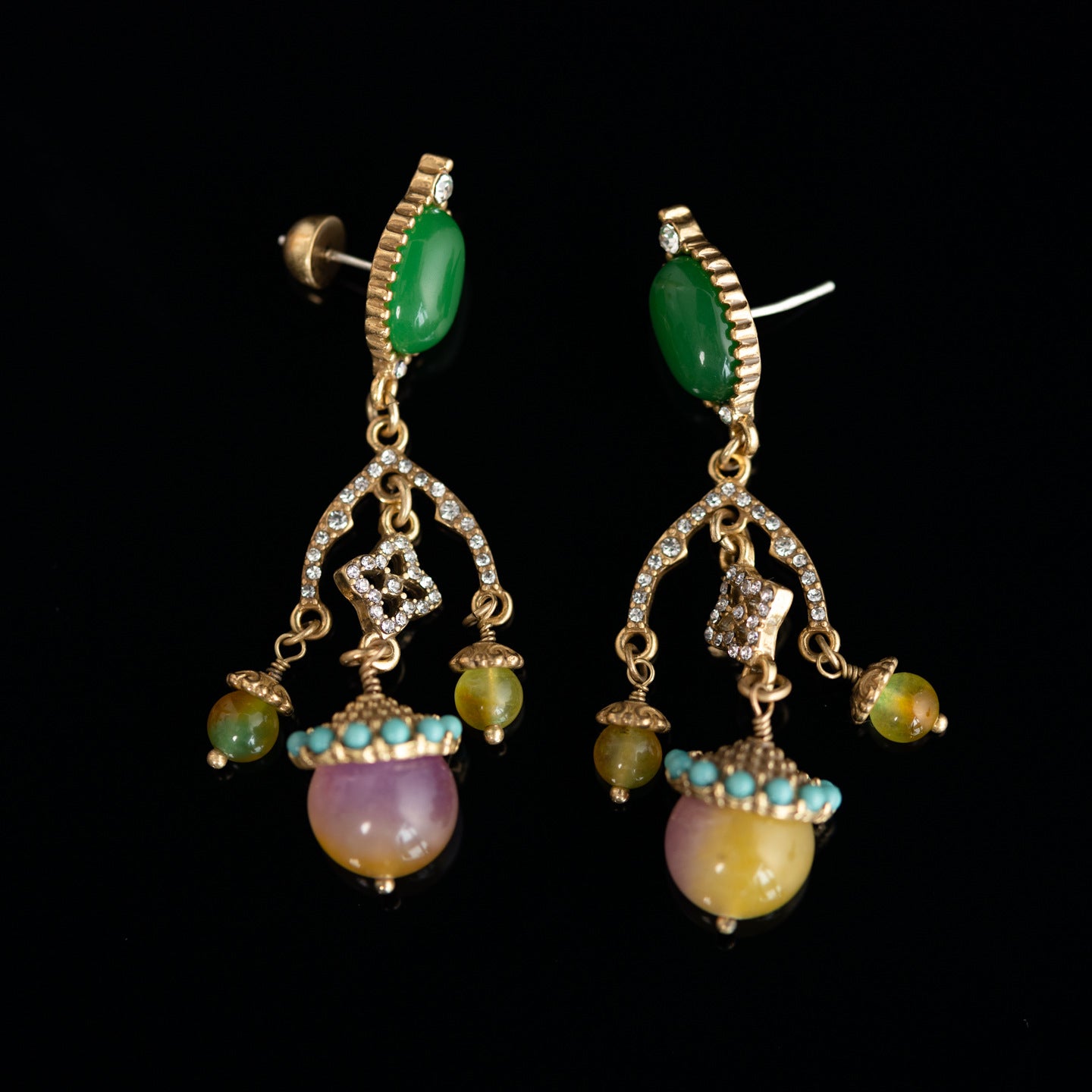 Fashion medieval retro niche earrings series