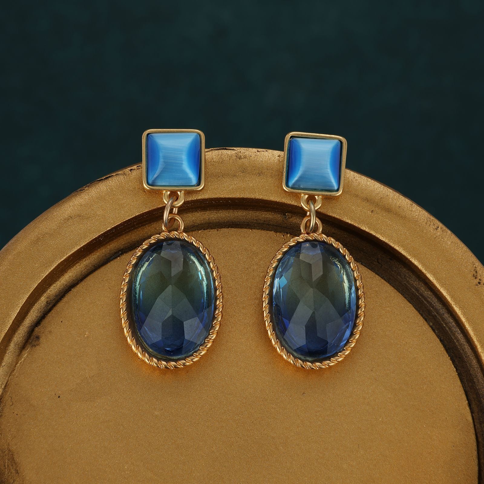 Niche premium sapphire earrings