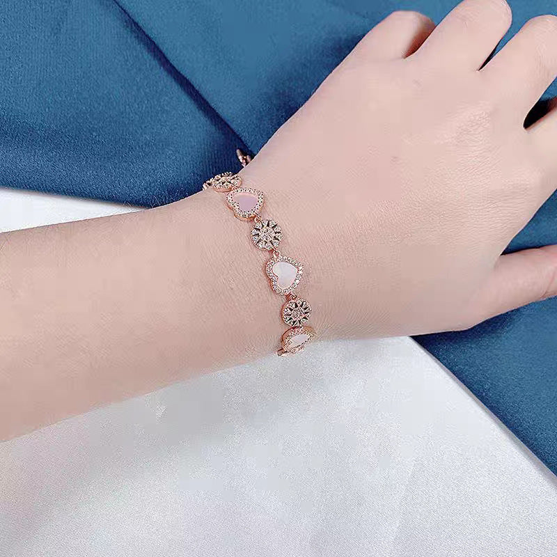 Pink Fritillary Love String Adjustable Bracelet