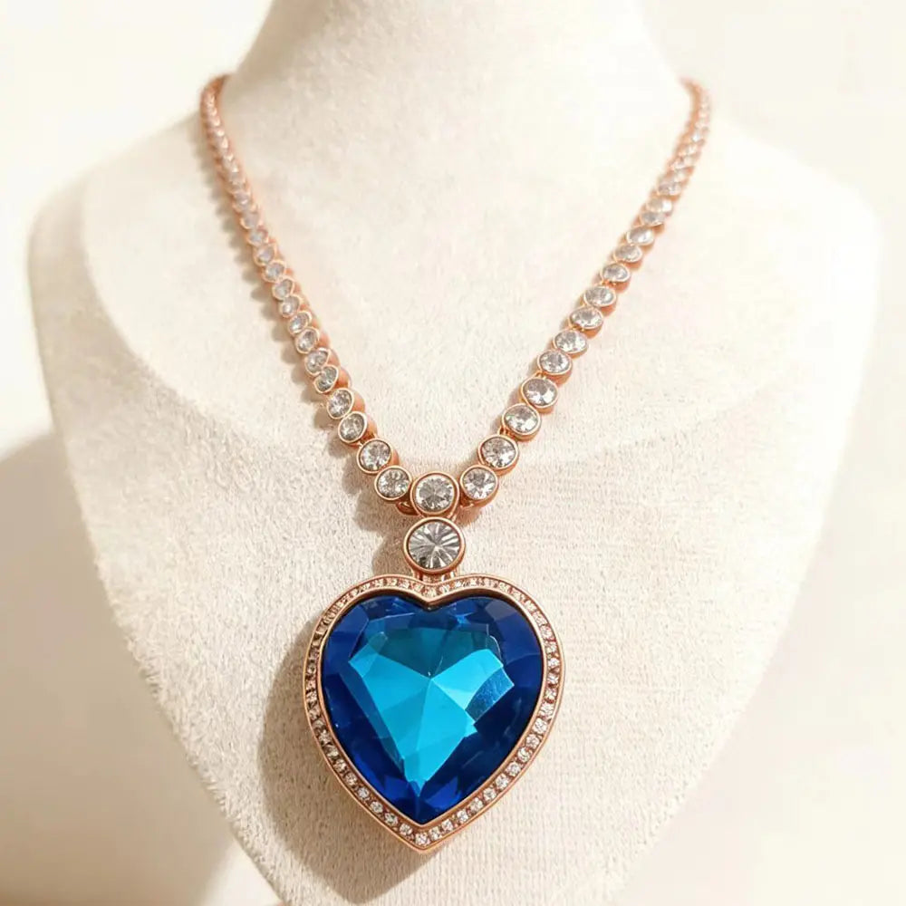 Collier d'amour pendentif grande gemme de luxe étoile de mer