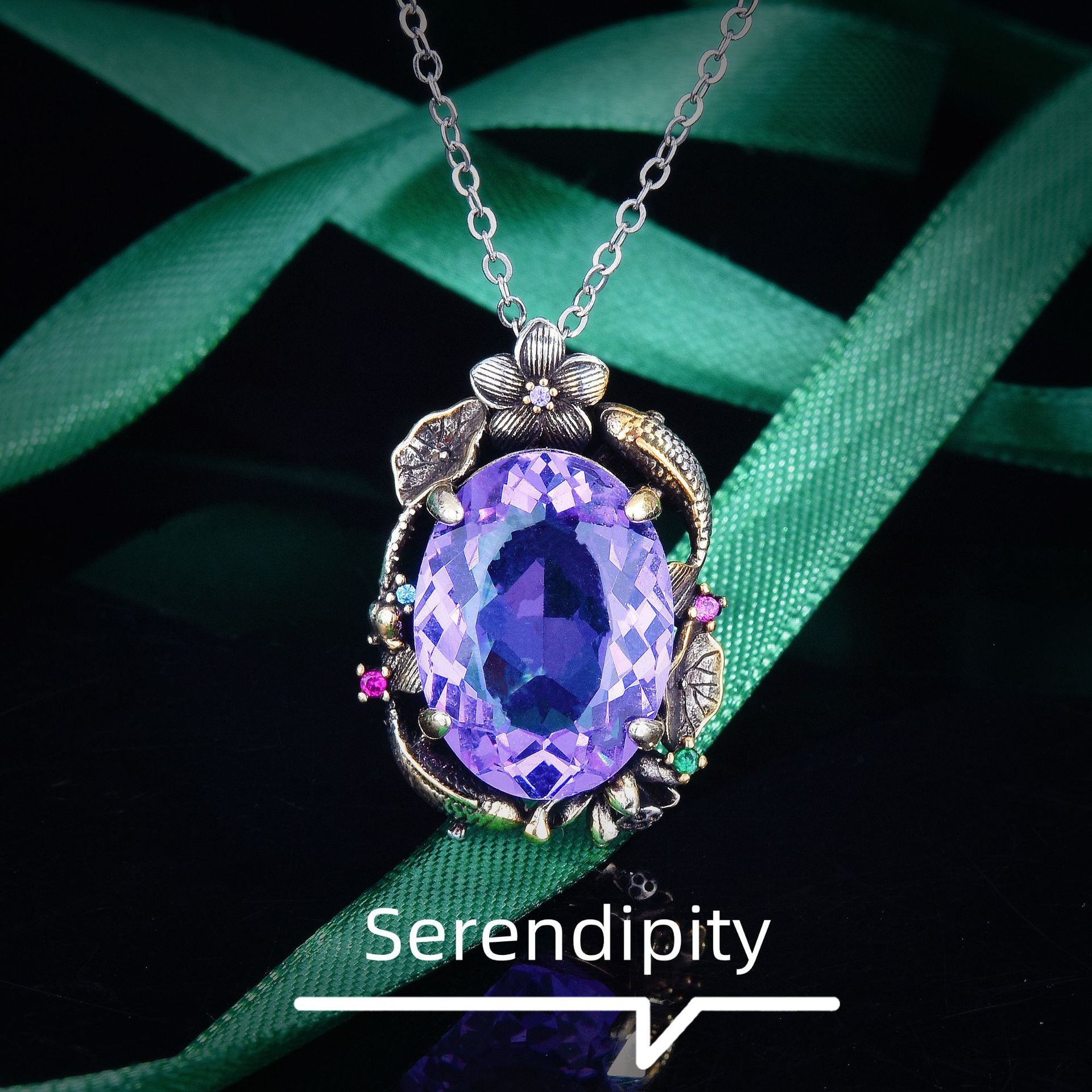 Italian retro hollow flower silk color treasure series