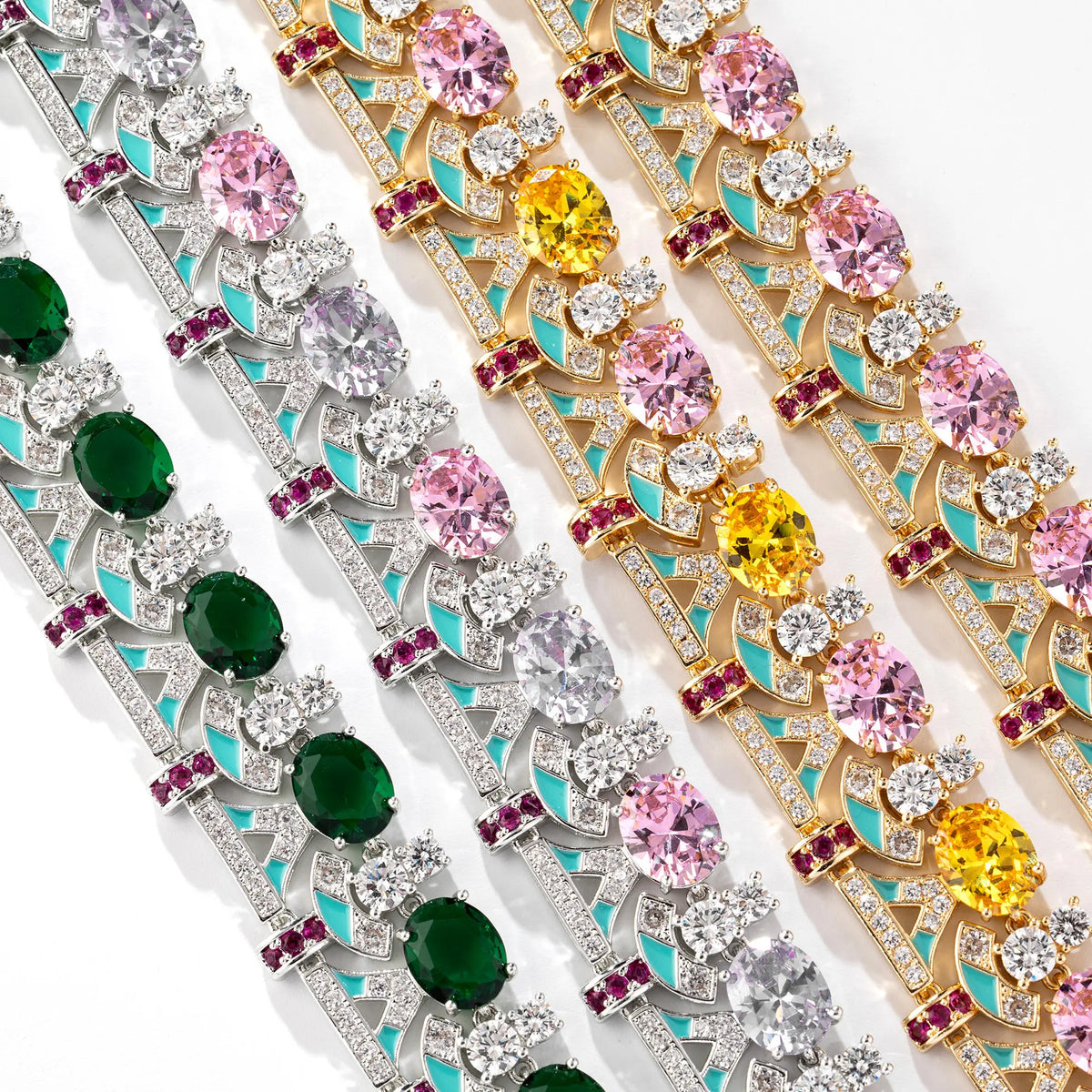 Bracelet de luxe multigemme – Bijoux élégants pour femmes