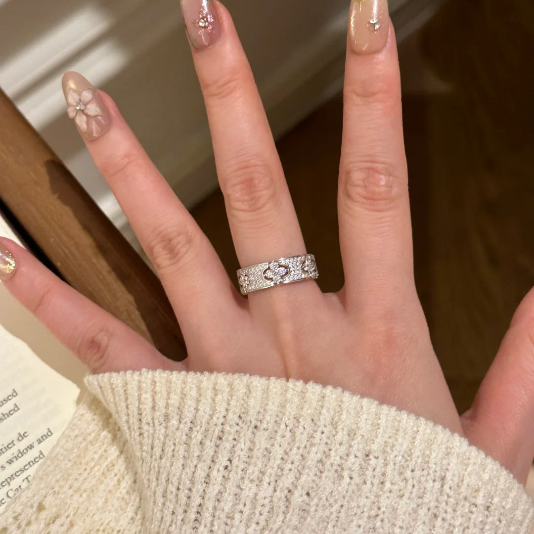 French Clover Gypsy Ring