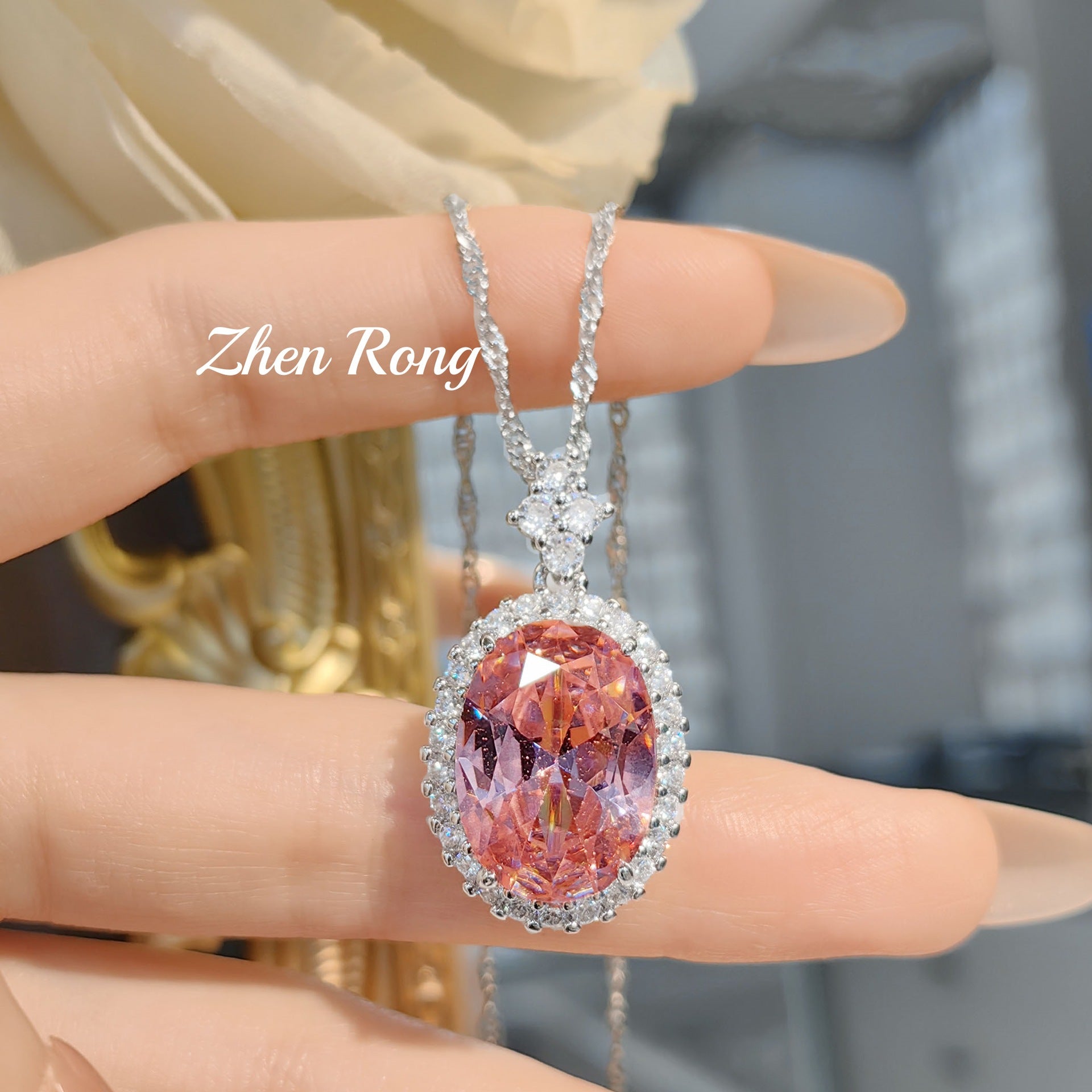 Heavy Industry Color Diamond Pigeon Egg Hanging Color Treasure Series