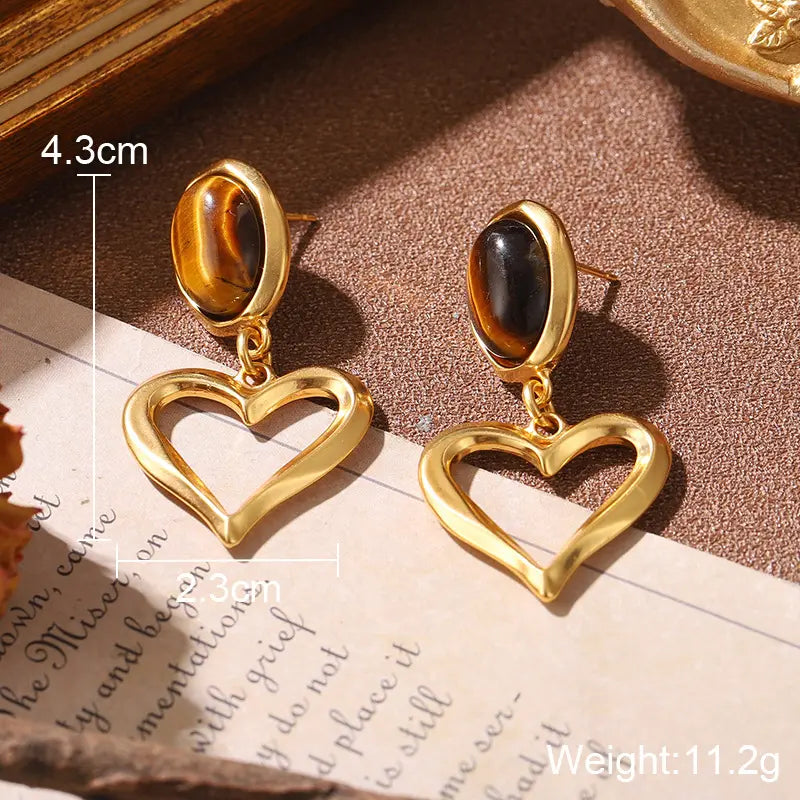 Parure de bijoux fantaisie vintage en cristal (boucles d'oreilles, bague et collier)