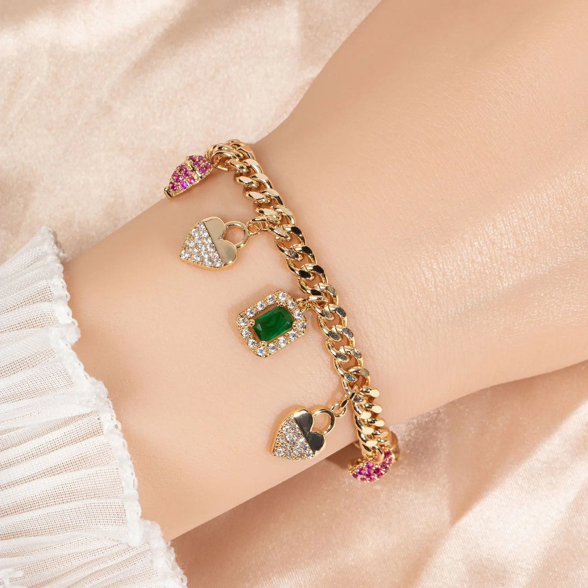 Bracelet en zircon à franges, au design de niche, chic et léger