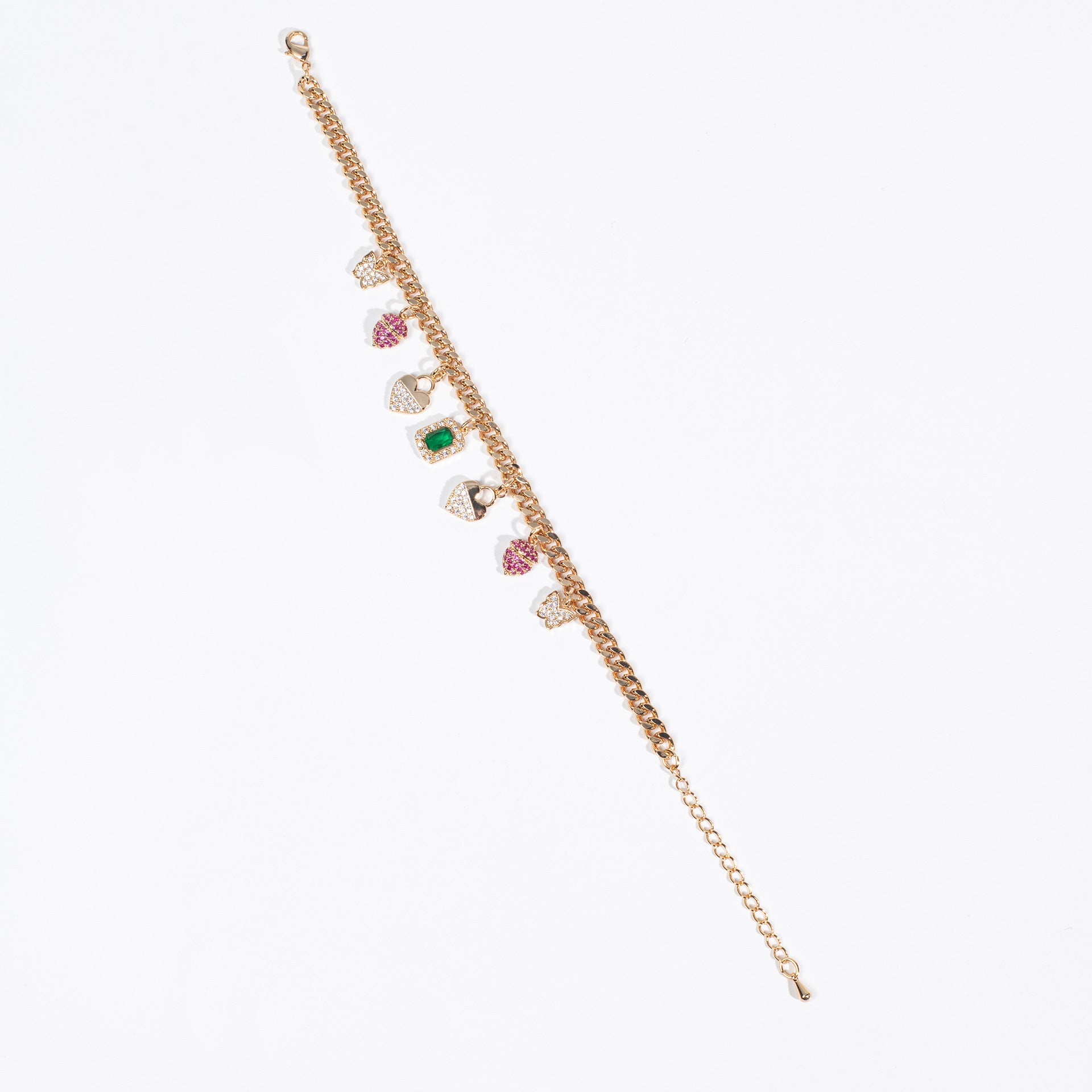 Bracelet en zircon à franges, au design de niche, chic et léger