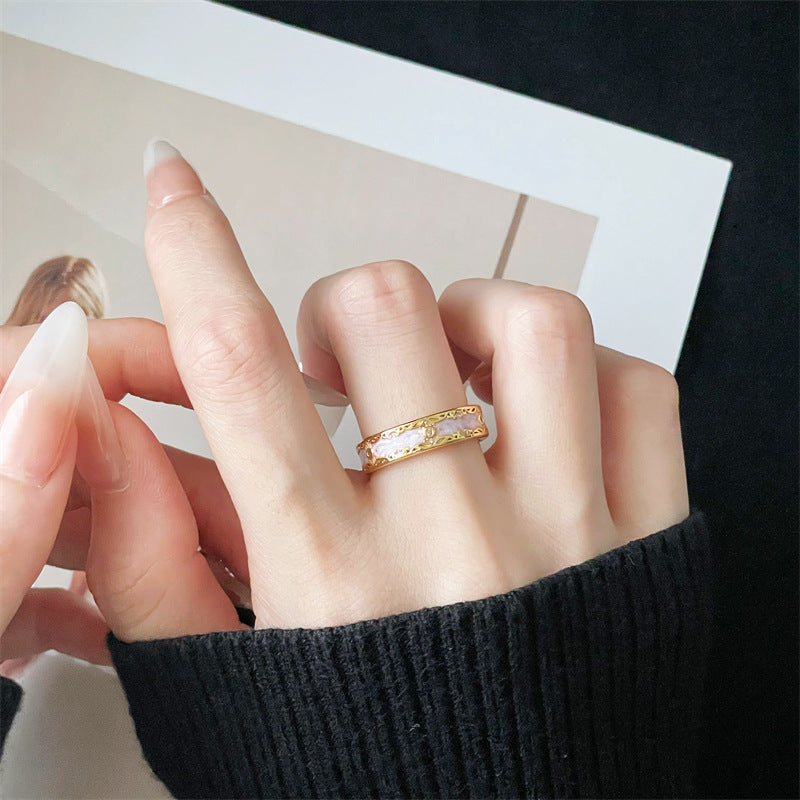Light luxury colored treasure series ring