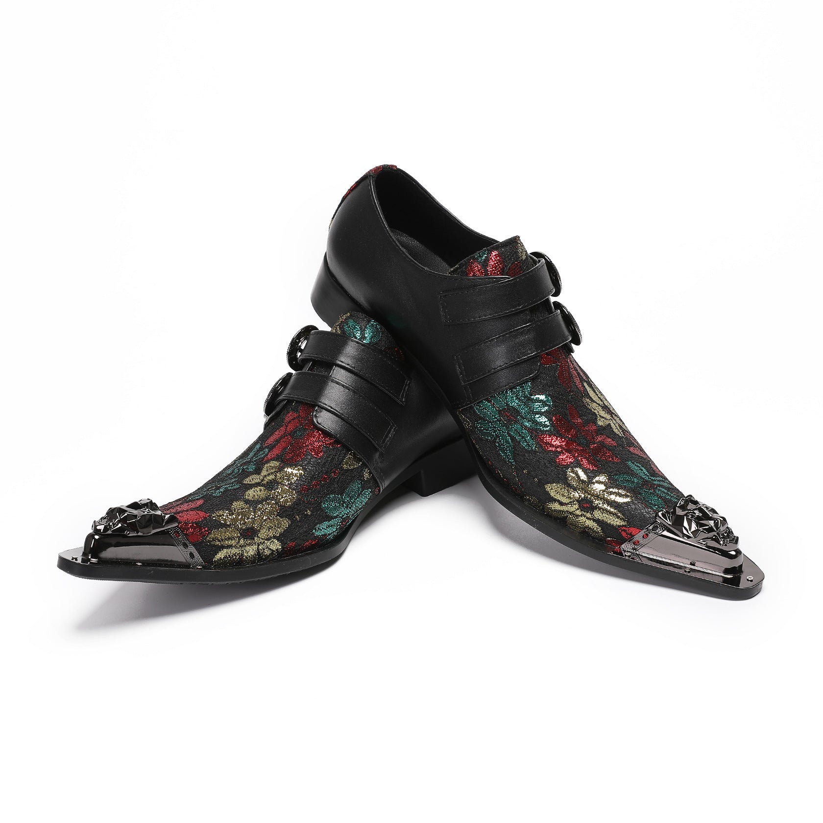 Brock Printed Leather Shoes Men's Wedding Prom Derby Shoes