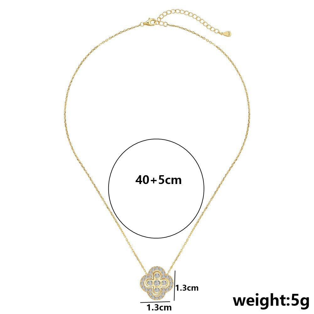 Lucky Clover Titanium Steel Necklace