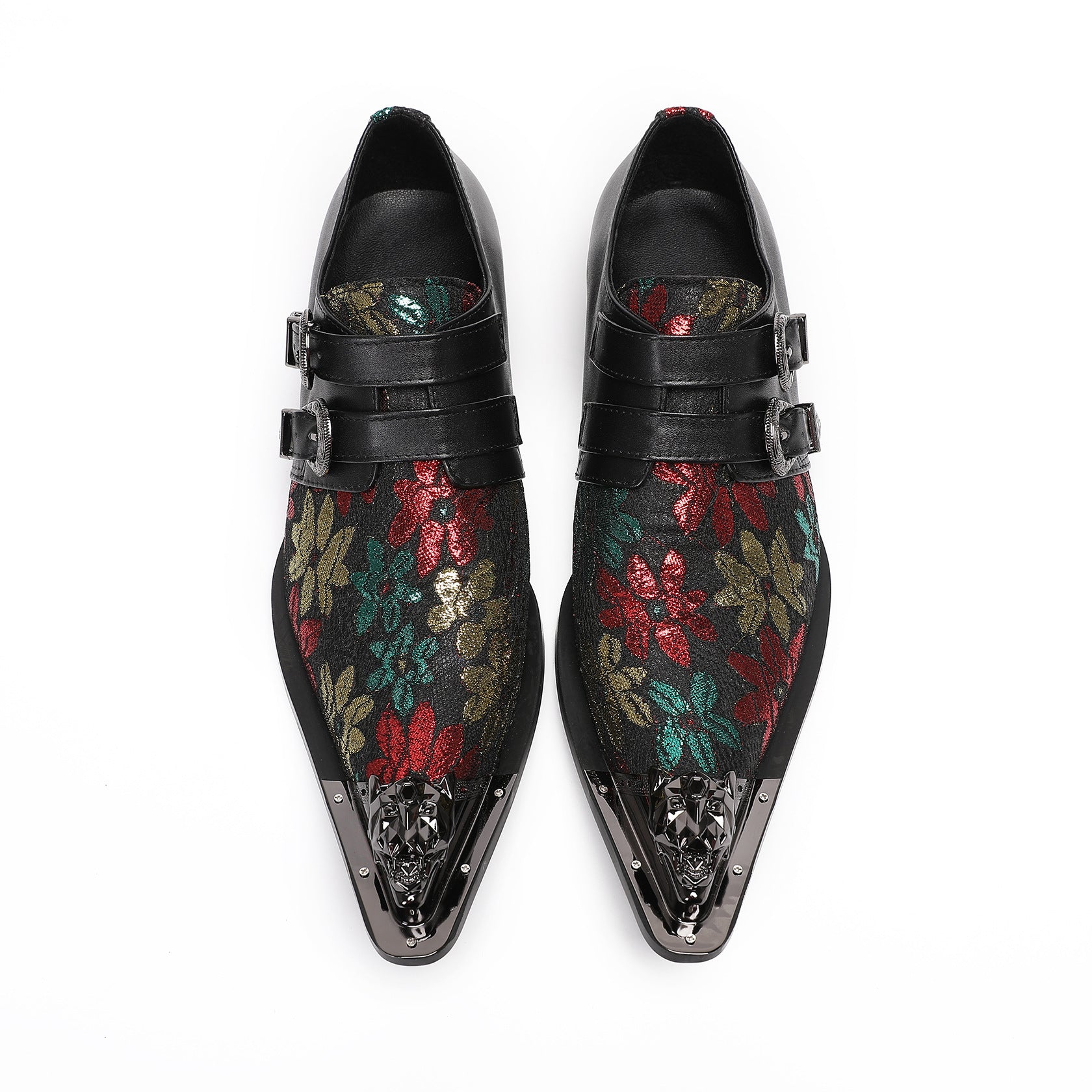 Brock Printed Leather Shoes Men's Wedding Prom Derby Shoes