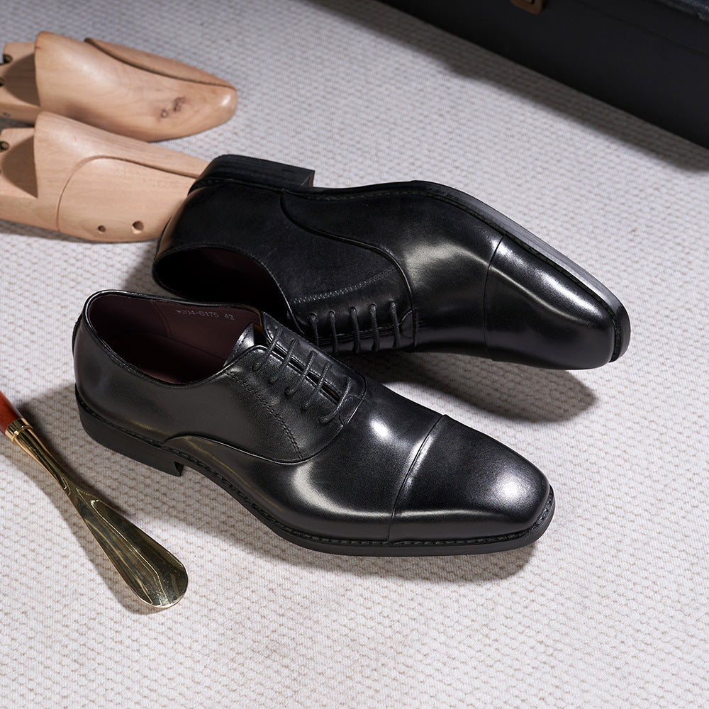 Business Dress Oxford Shoes Men's British Classic Leather Shoes