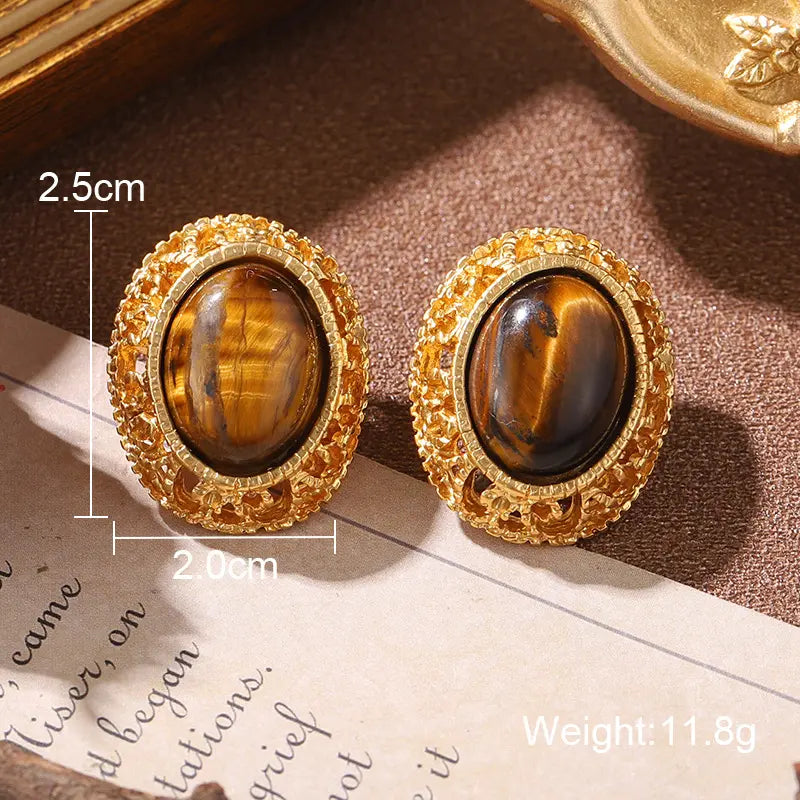 Boucles d'oreilles clous fantaisie médiévales, série