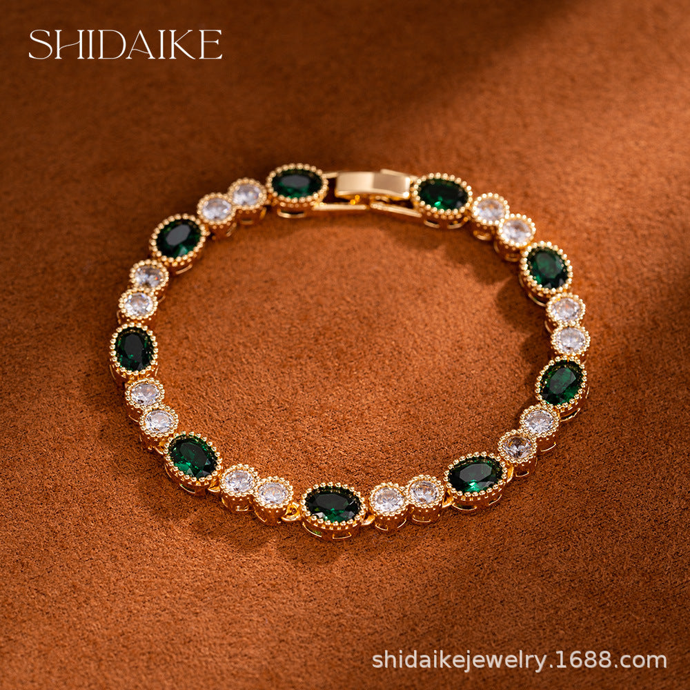 Stylish retro zircon bracelet