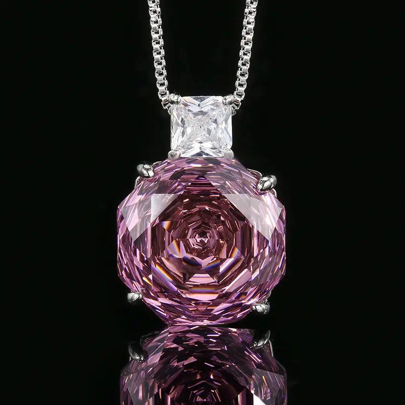Ensemble de pierres précieuses simples plaqué or rose en cuivre
