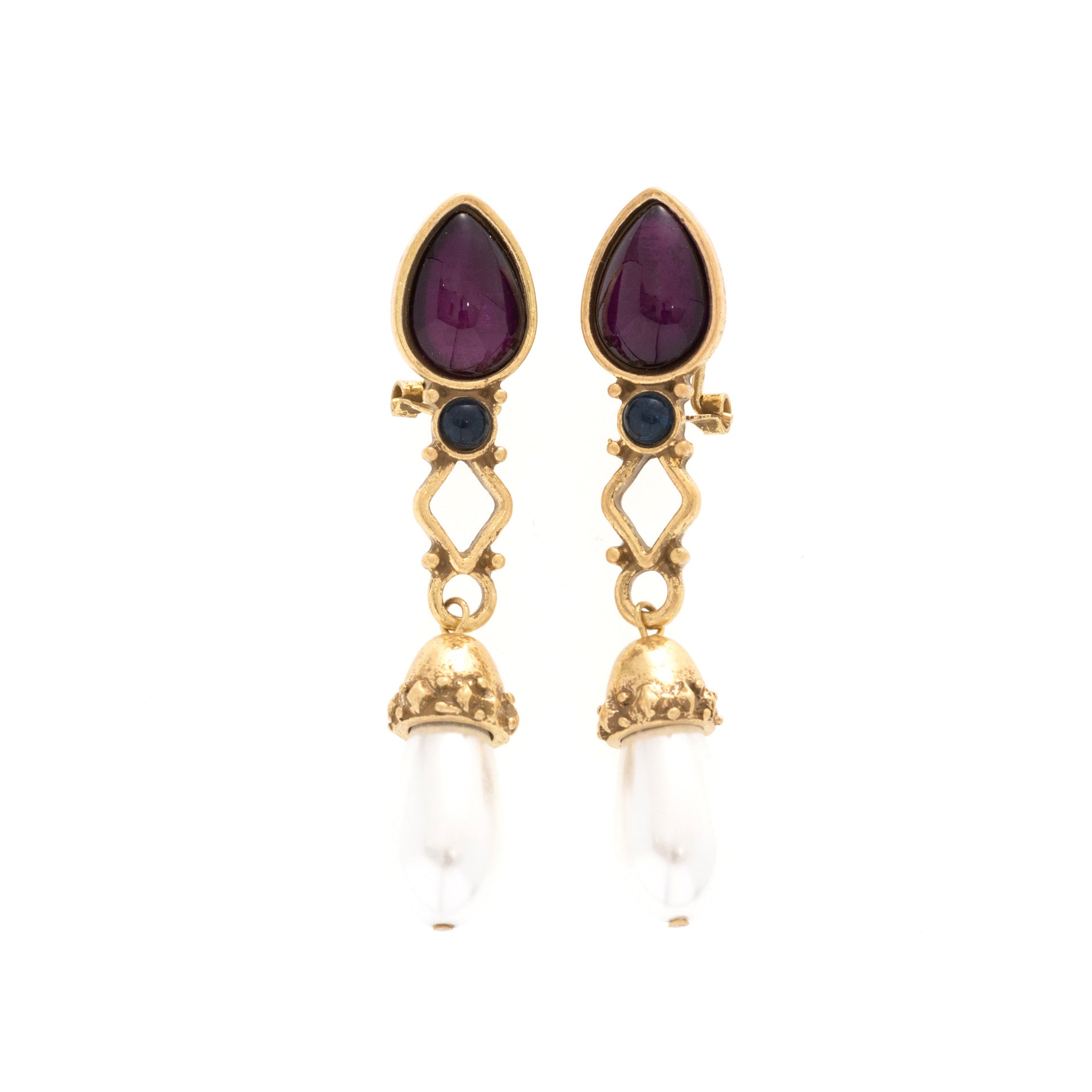Fashion medieval creative niche design retro earrings set