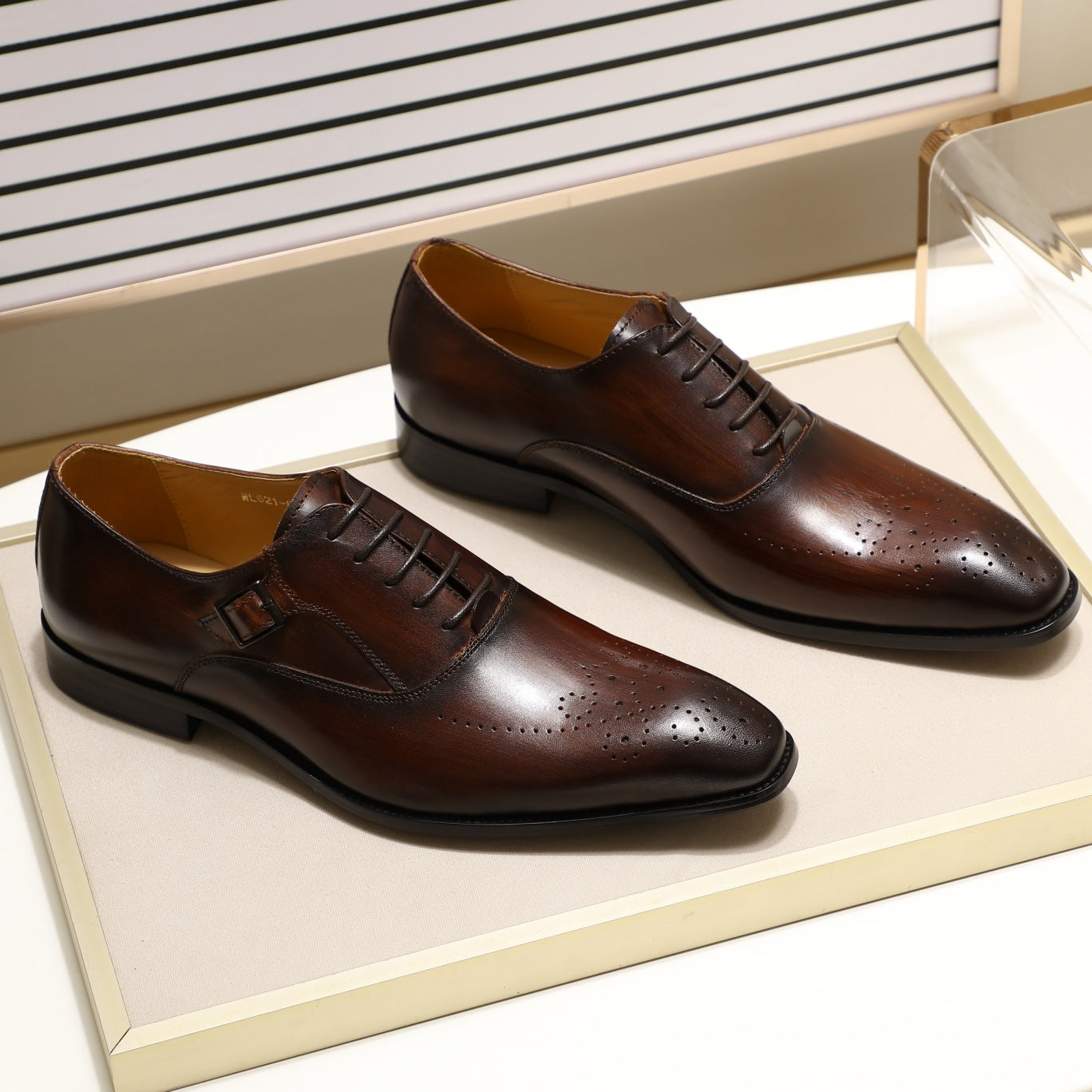 Brock Business Oxford Shoes Men's Handmade Dress Leather Shoes