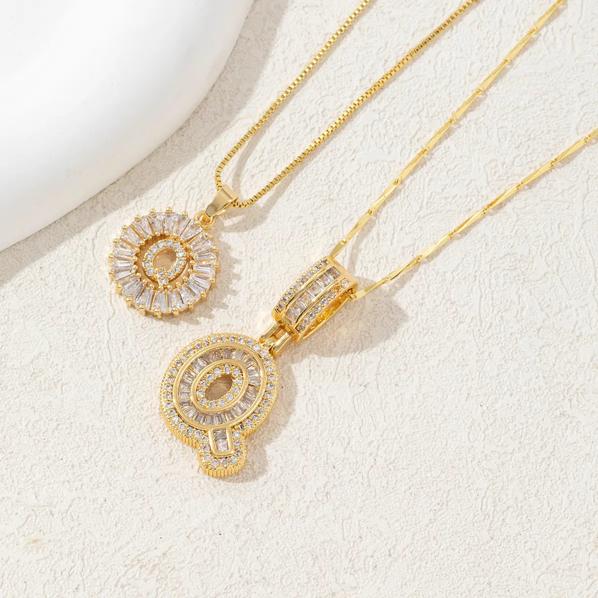 Collier Lettre Plein Sucre de Roche Diamant 26