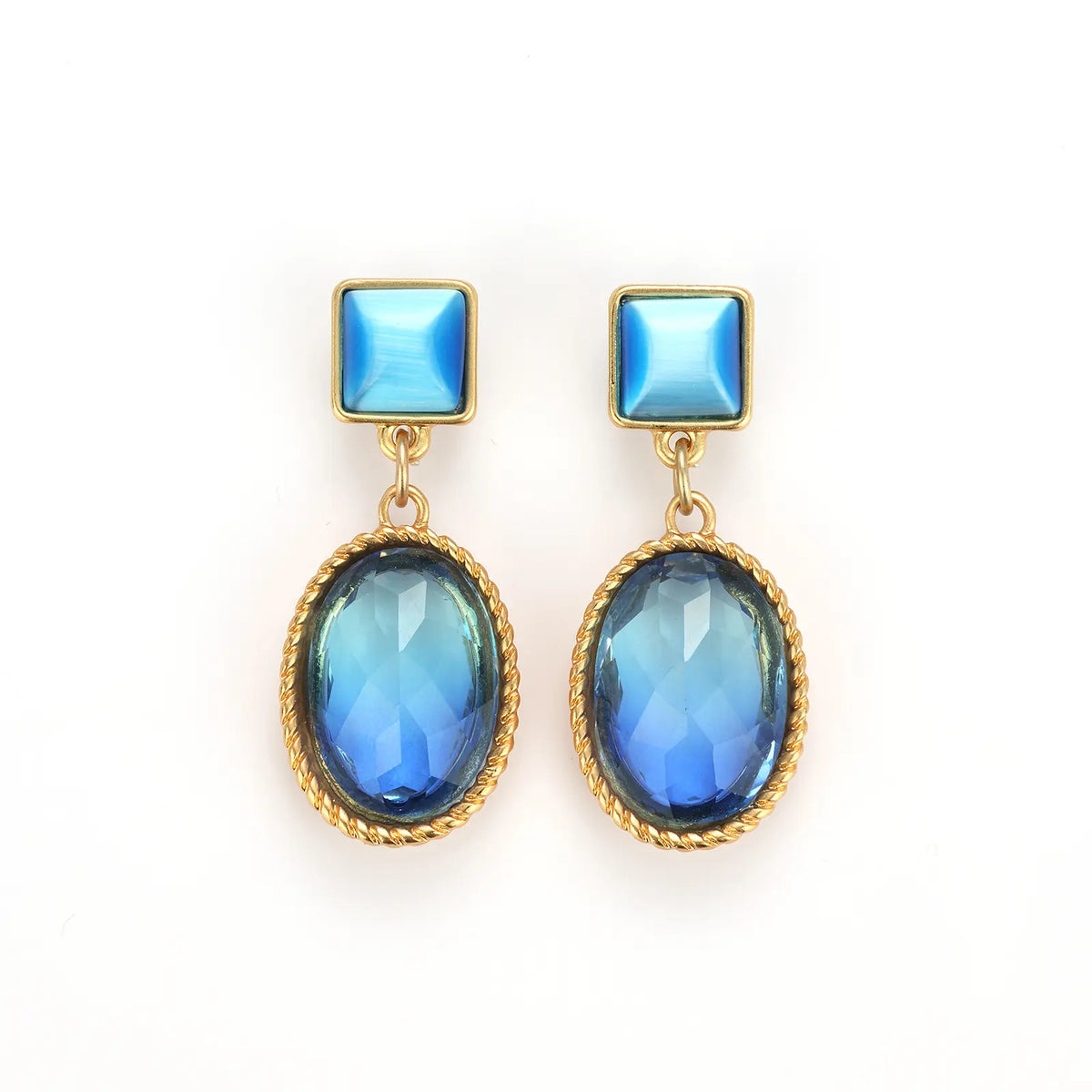Boucles d'oreilles saphir haut de gamme de niche