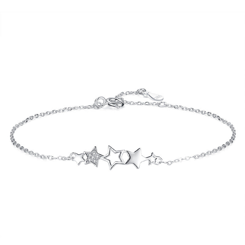 S925 Sterling Silver ins New Star Bracelet