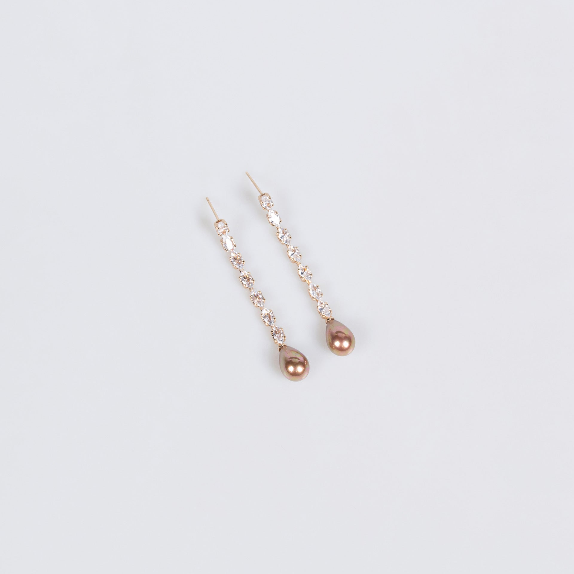 Elegant Pearl and Crystal Y Necklace Earrings Set – Luxury Bridal Jewelry for Women