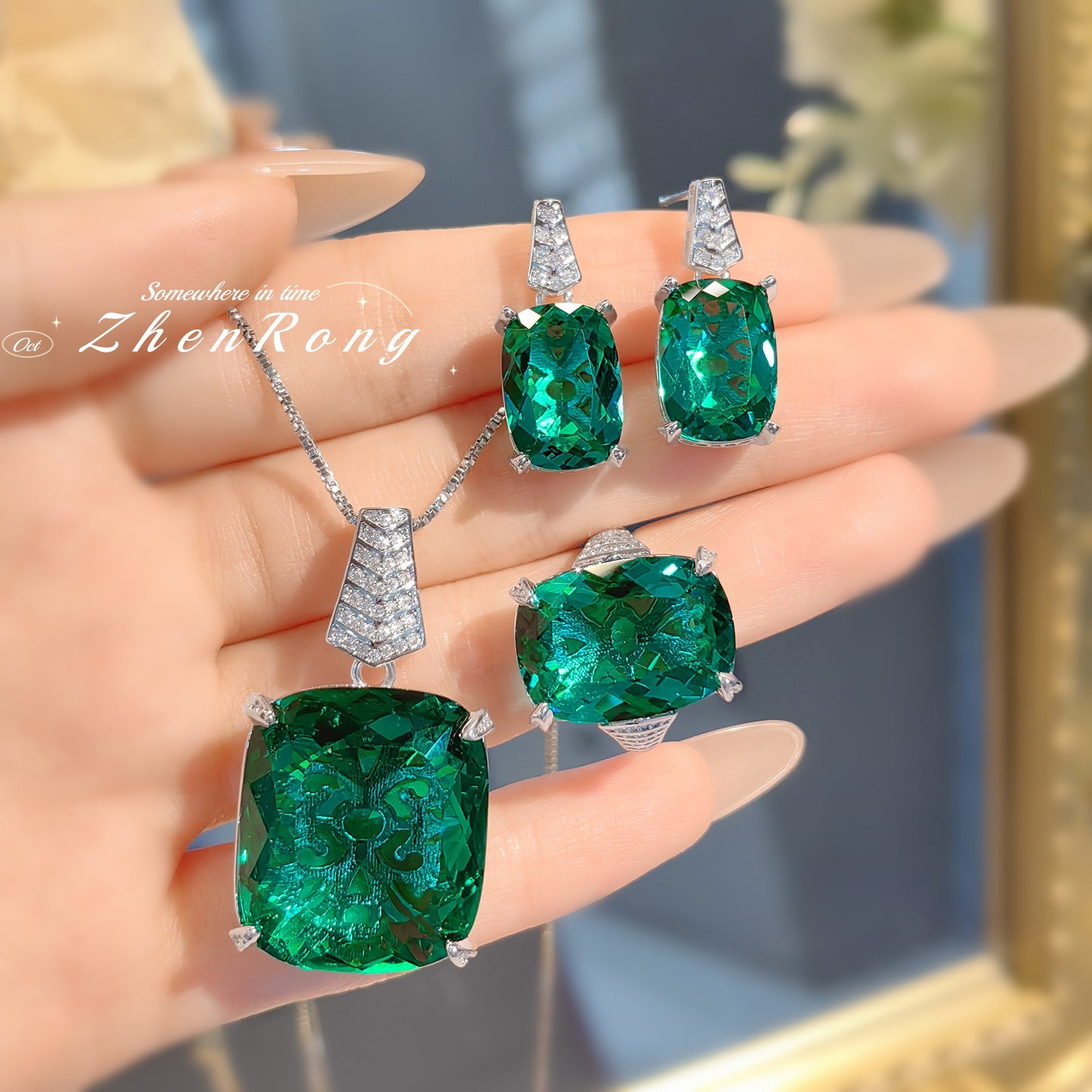 New Royal Green Square Color Treasure Series