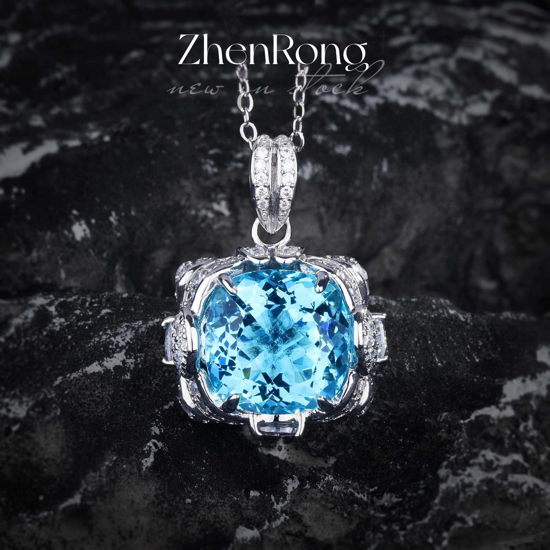 Fashion sea blue Paraiba big color treasure series