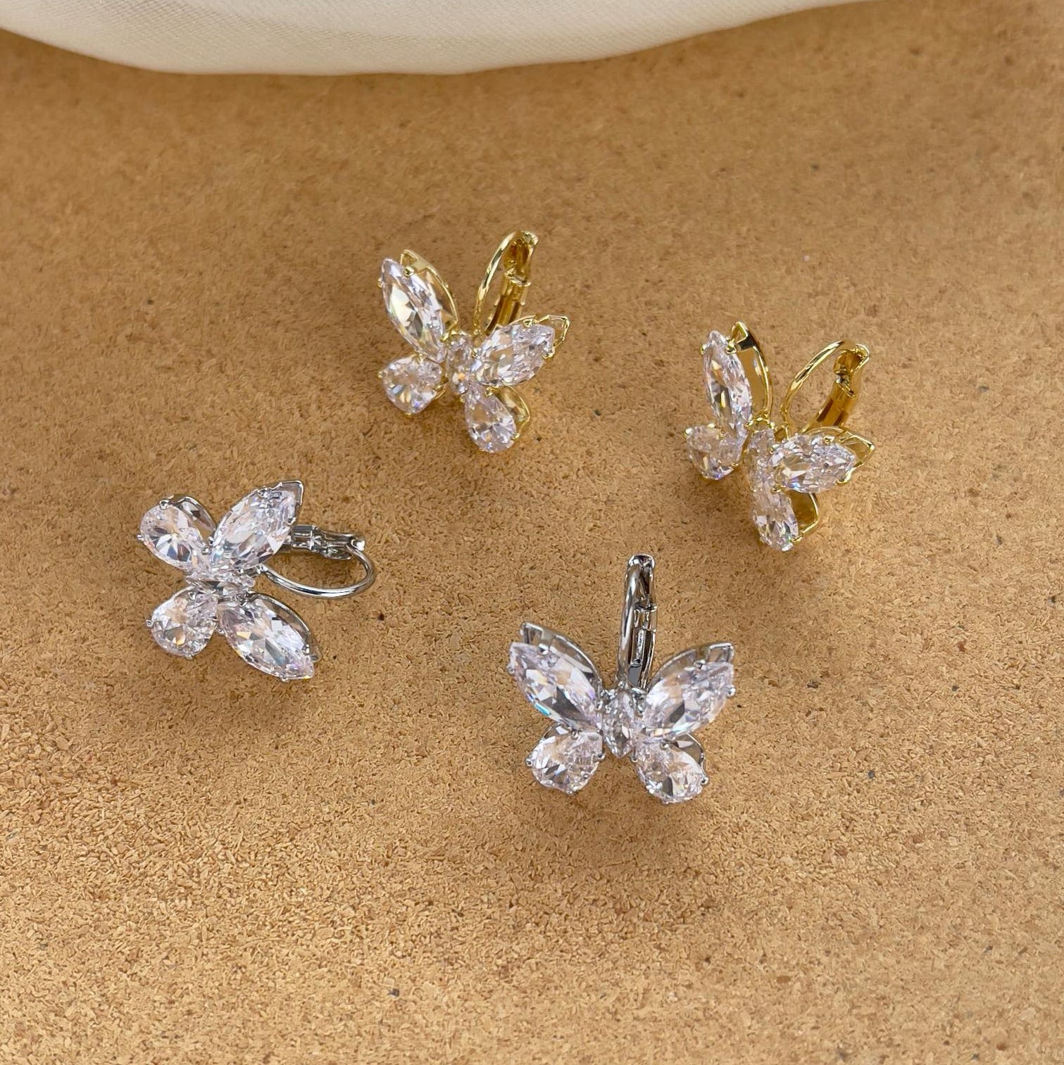 Fashion Butterfly Brick Earrings