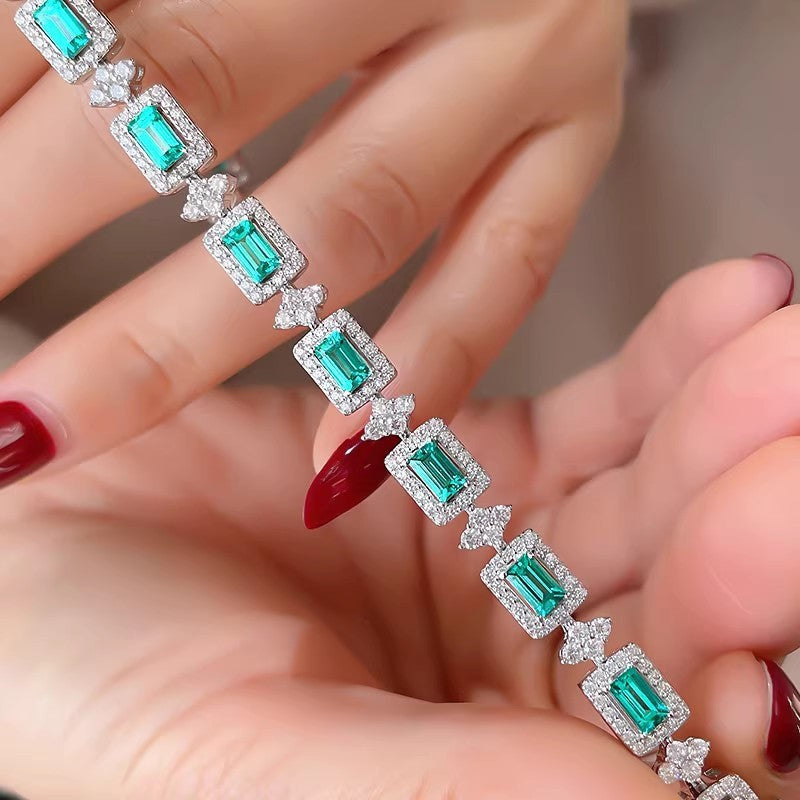 Light Luxury Emerald Paraiba Bracelet