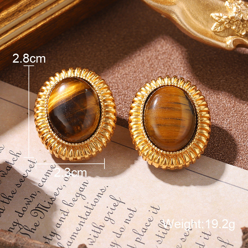Parure de bijoux fantaisie vintage en cristal (boucles d'oreilles, bague et collier)