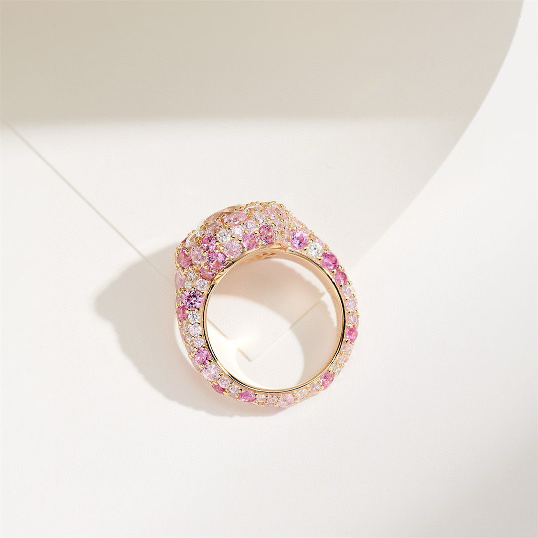 Sweet pink diamond ring