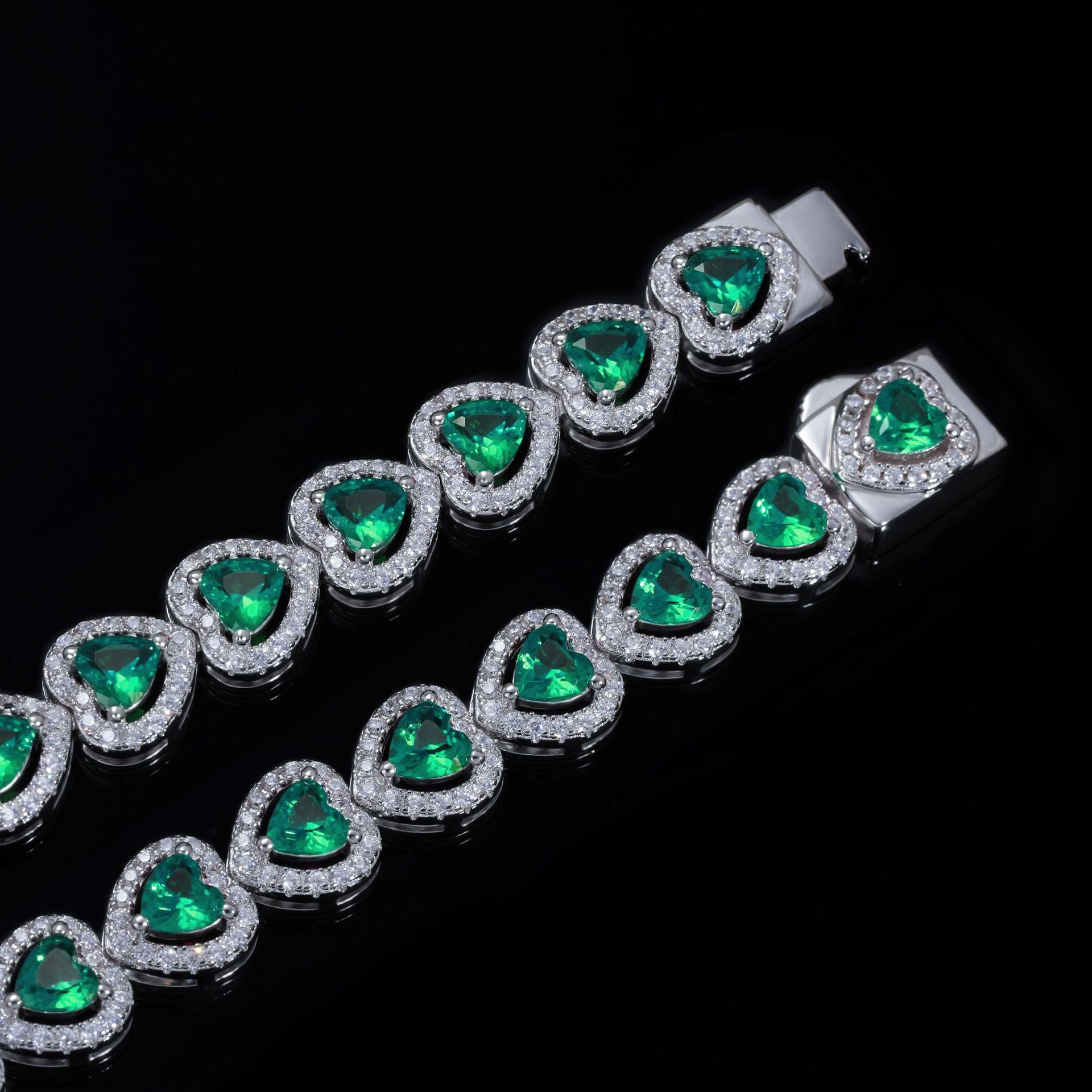 Fashion classic color love zircon bracelet