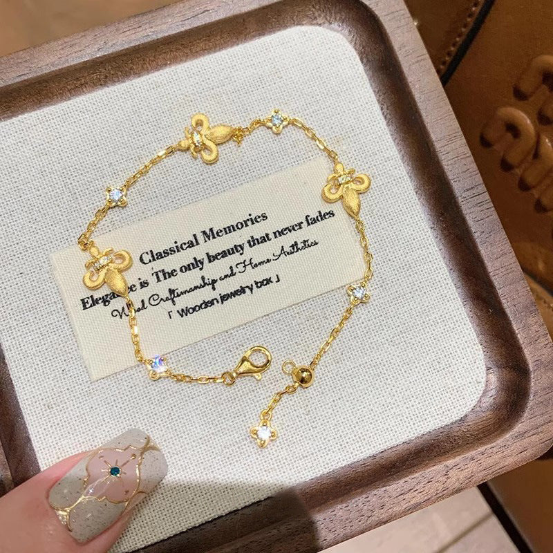 Brushed Iris Flash Diamond Bracelet