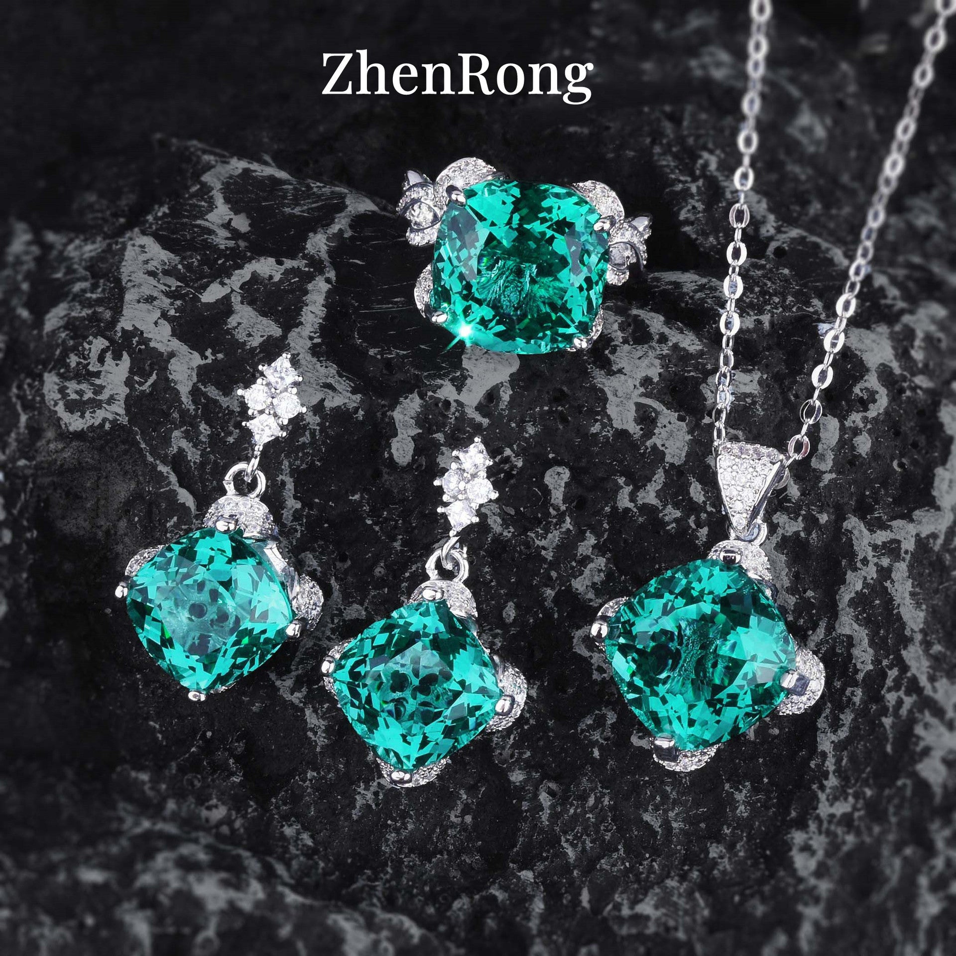 Fashion Aquamarine Topaz Color Treasure Series