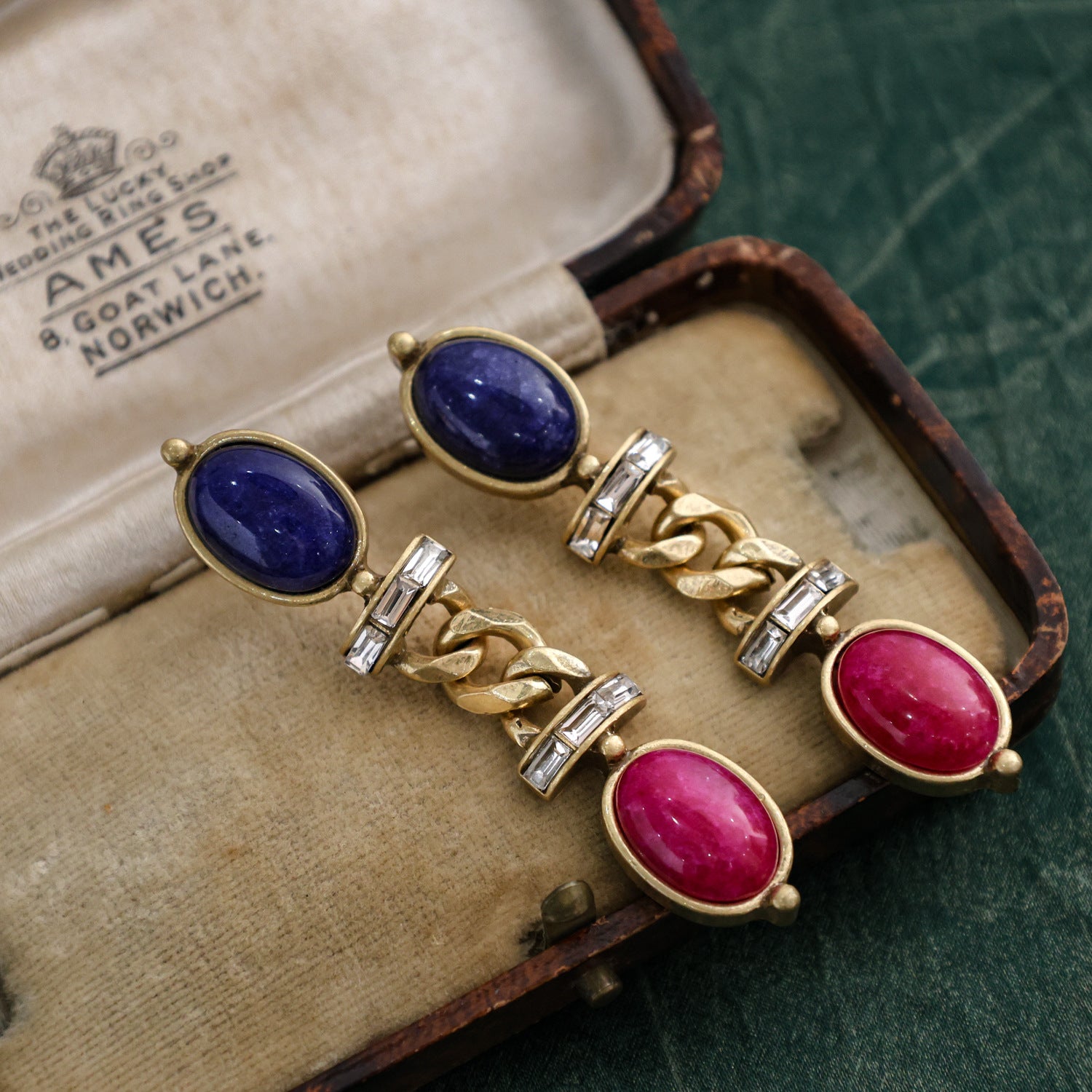 Medieval colored gemstone jewelry set