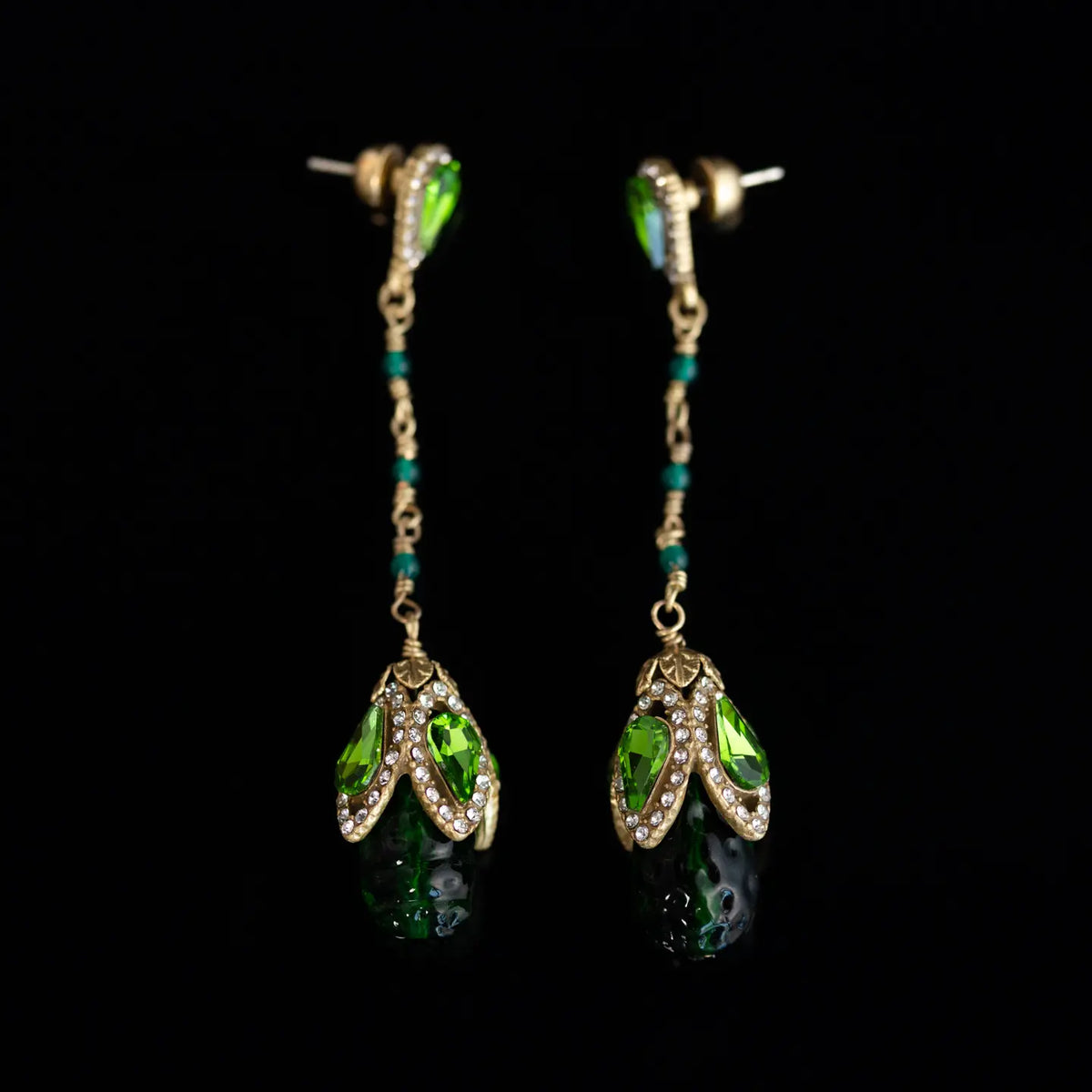Série de boucles d'oreilles de style médiéval rétro et de niche