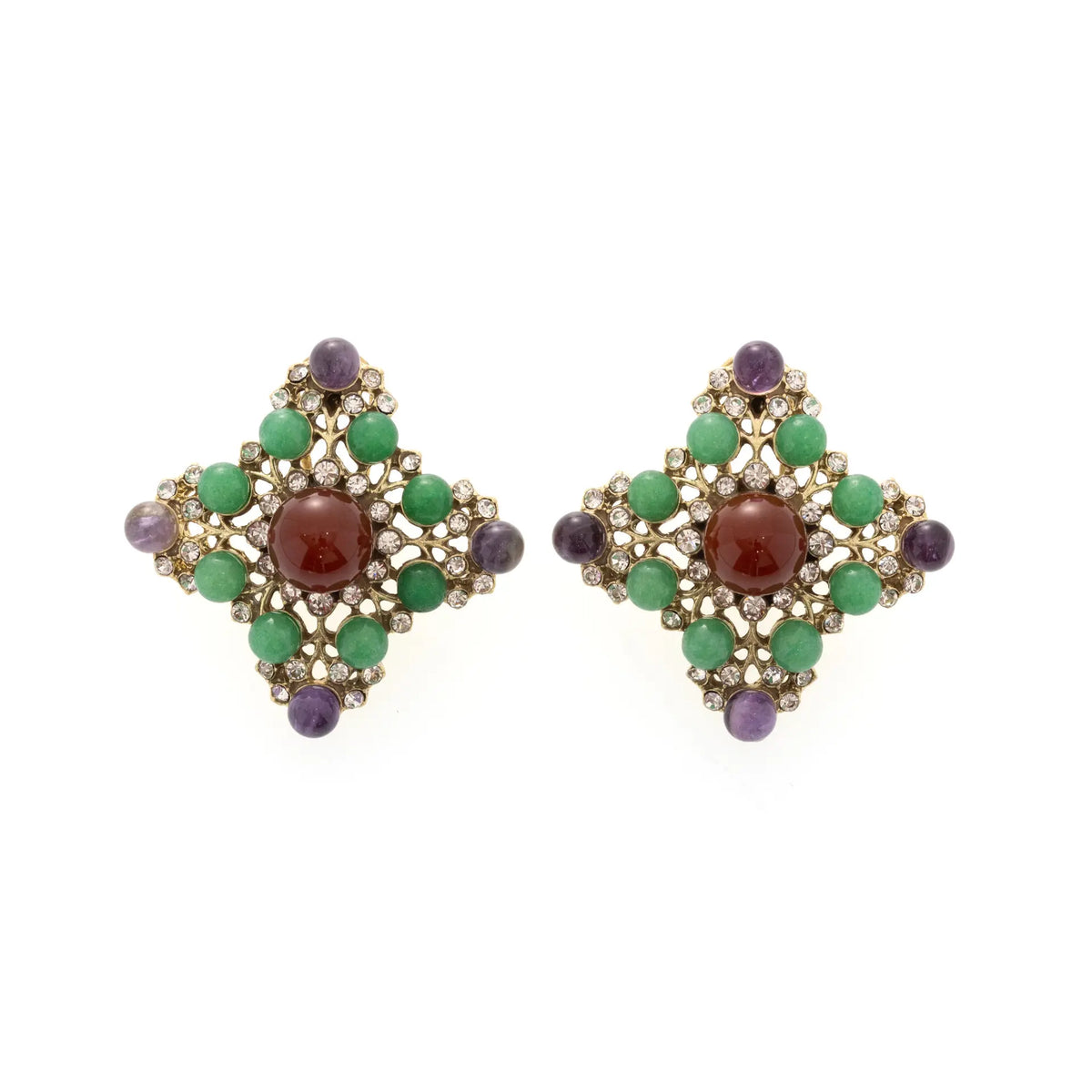 Boucles d'oreilles rétro créatives de style médiéval et de niche