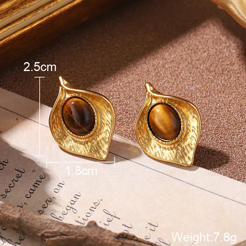 Parure de bijoux fantaisie vintage en cristal (boucles d'oreilles, bague et collier)