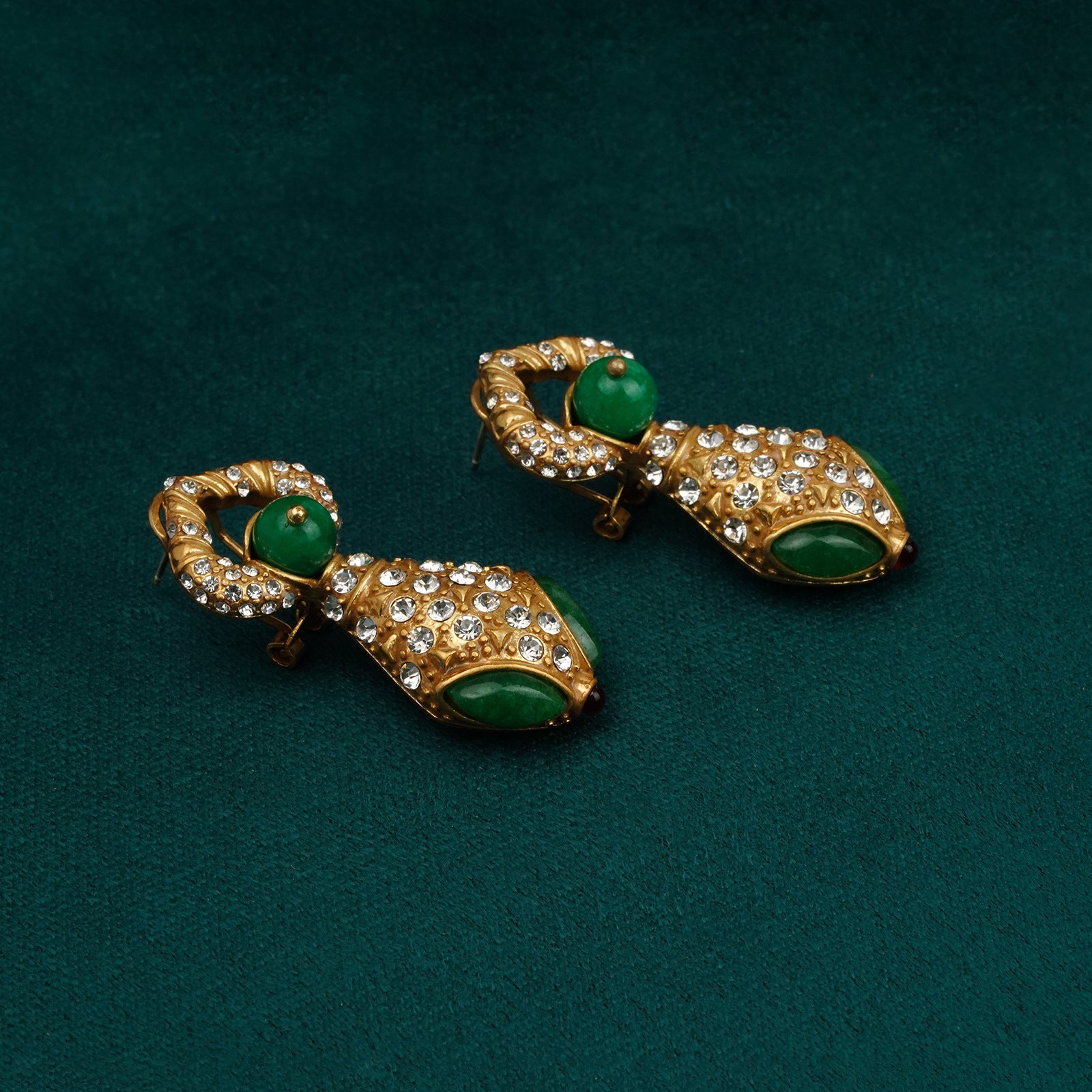 Fashion Medieval Spirit Snake Beaded Heavy Industry Necklace Set