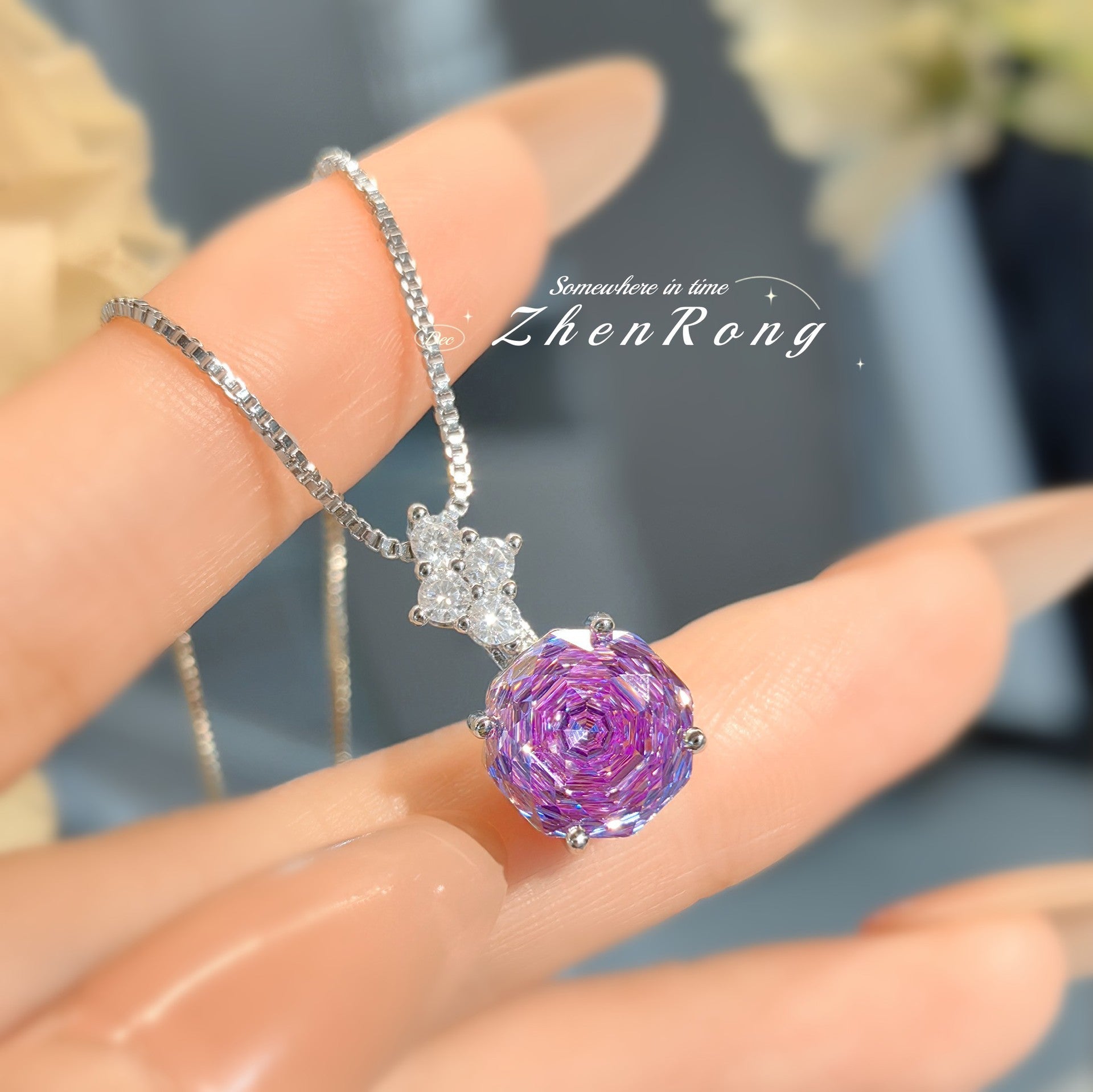 Fashion light luxury star anise rose color treasure series