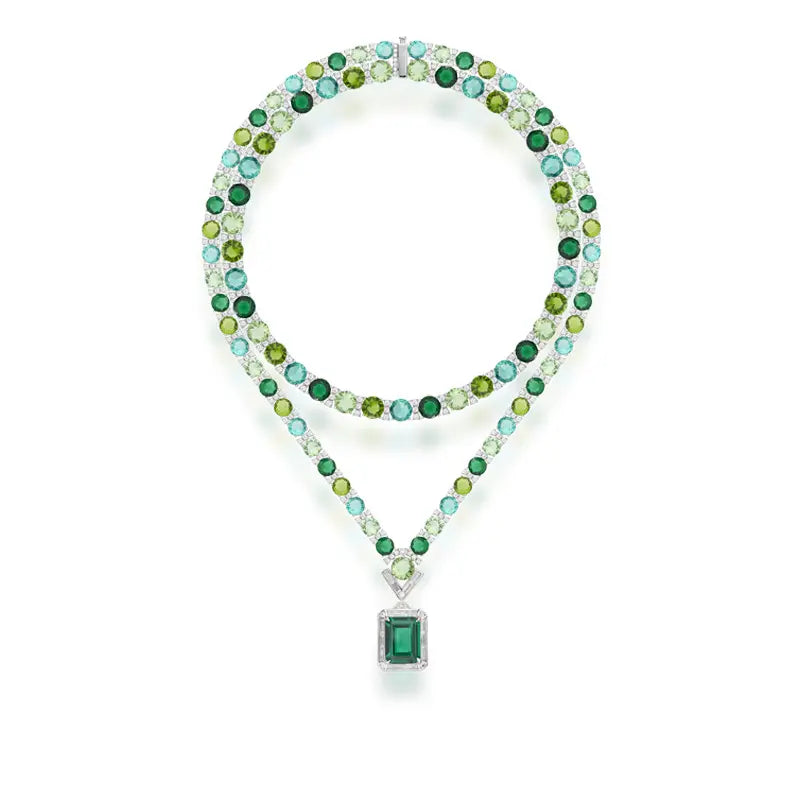 Collier Prisme en Diamant Plaqué Or Premium Deluxe