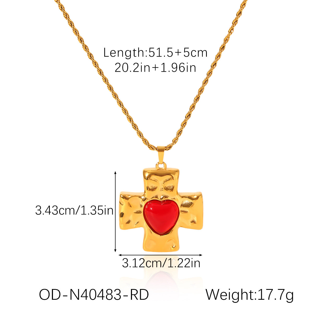 Fashion Titanium Steel Cross Clavicle Pendant Chain