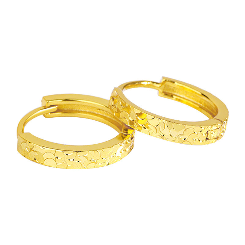 S925 Sterling Silver Light Luxury Crushed Ice Ear Buckle