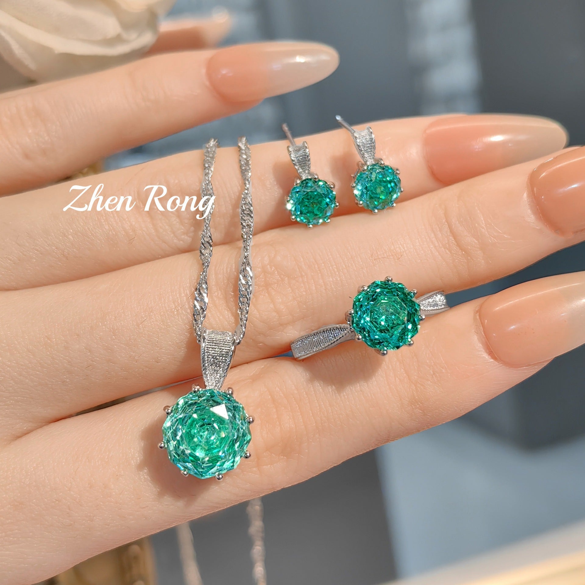 Light luxury brushed rose color treasure series