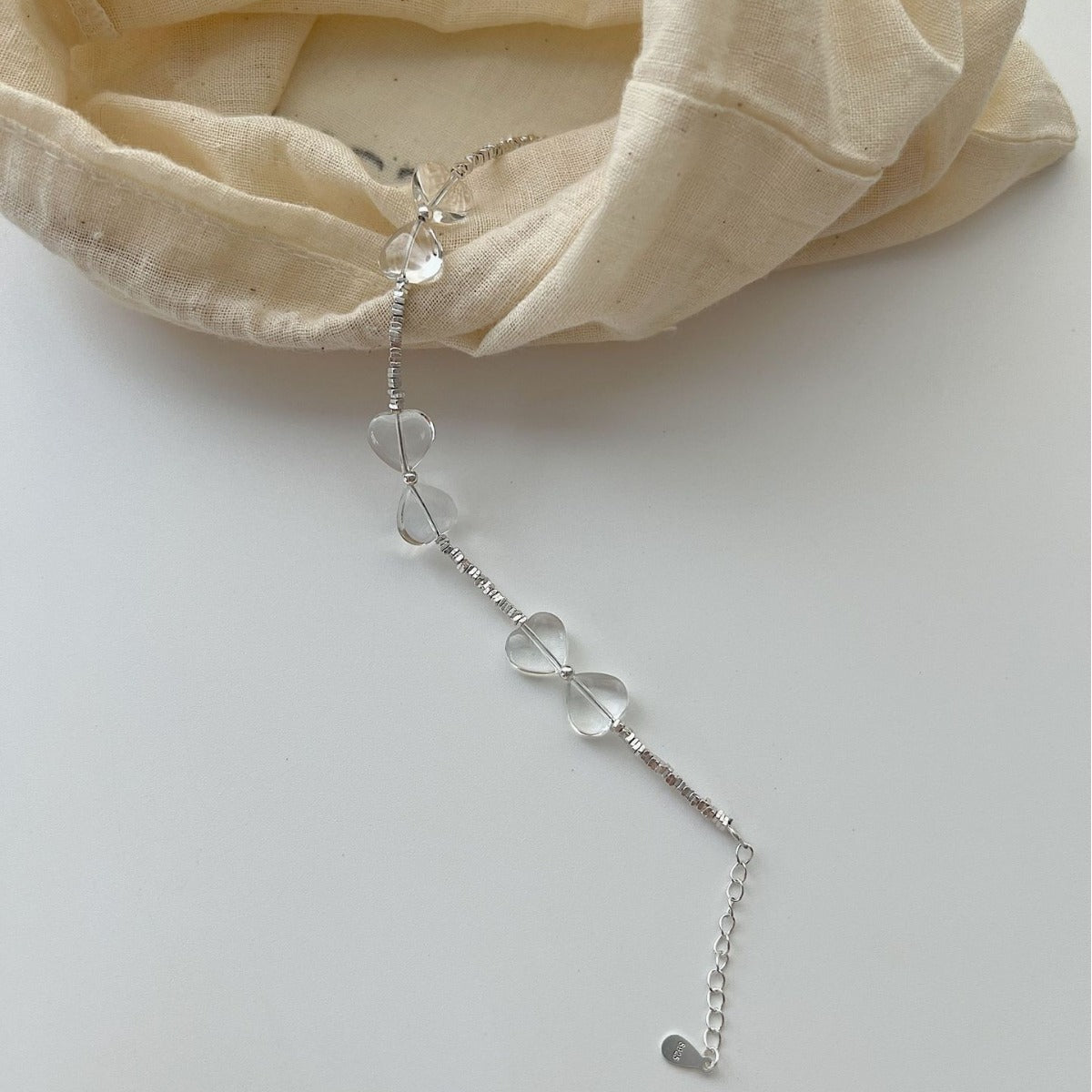 925 Sterling Silver Niche Love Heart Bracelet